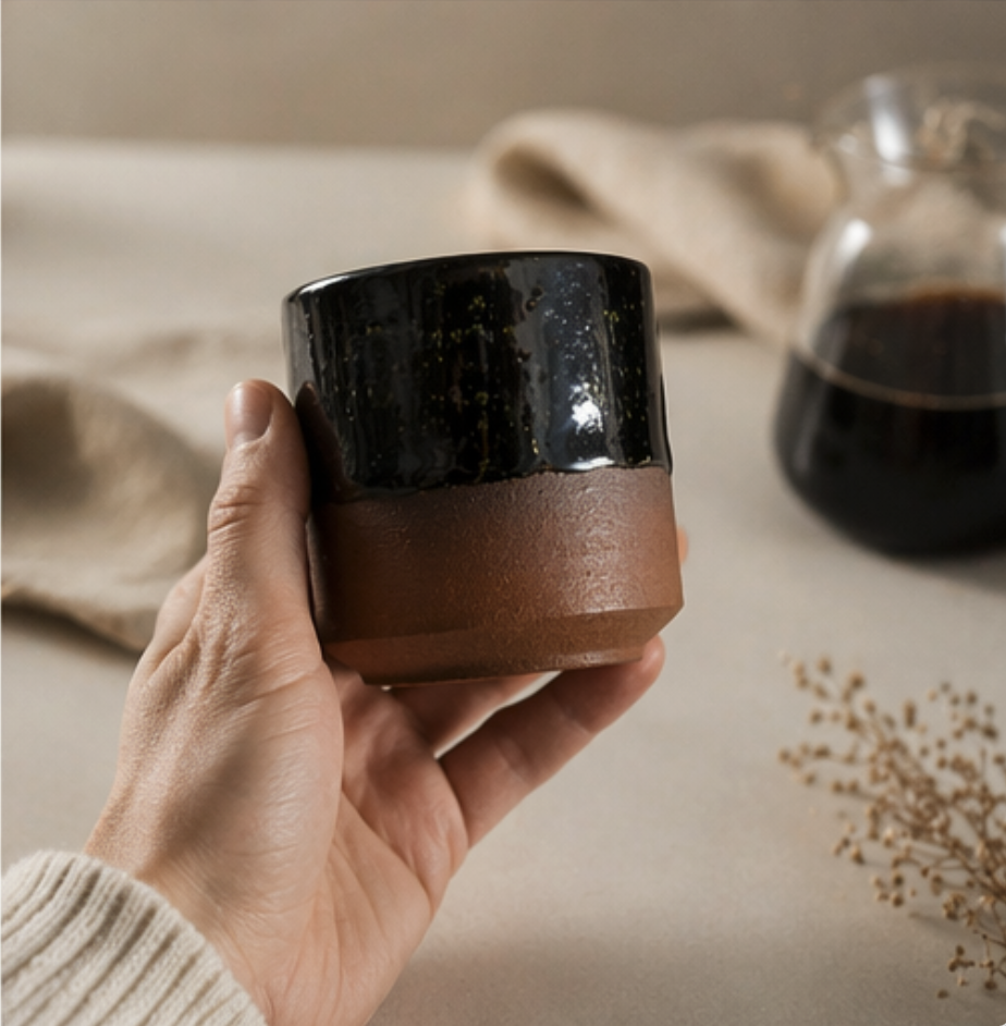 Espresso cups — In hand