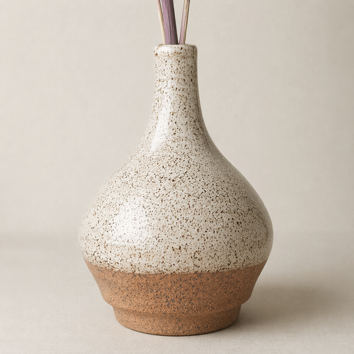 Speckled vase